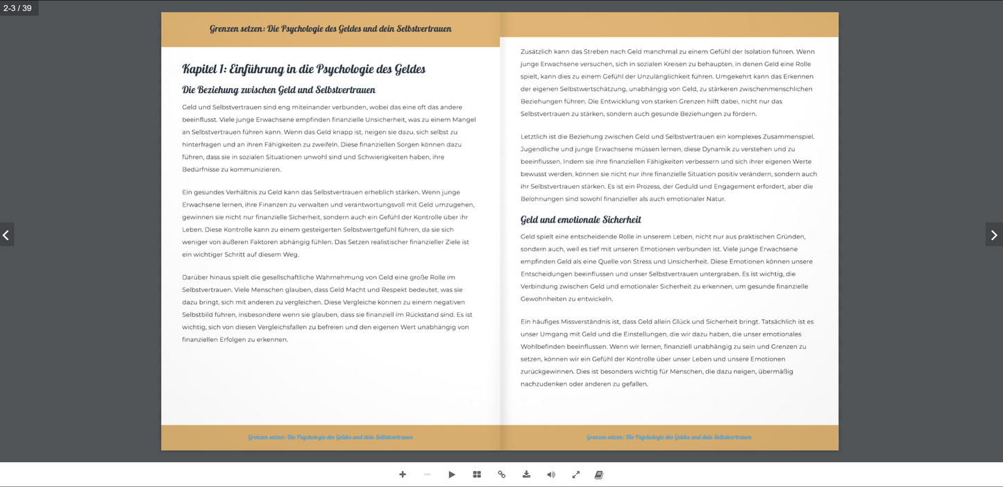 Grenzen setzen: Die Psychologie des Geldes und dein Selbstvertrauen