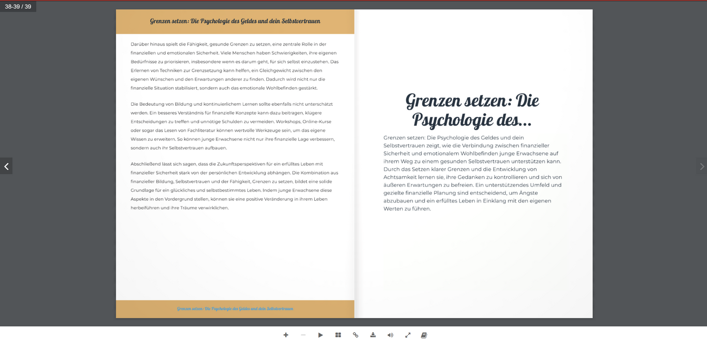 Grenzen setzen: Die Psychologie des Geldes und dein Selbstvertrauen
